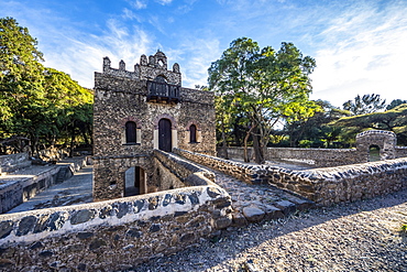 Three-storied bathing palace at Fasilides Bath, Gondar, Amhara Region, Ethiopia