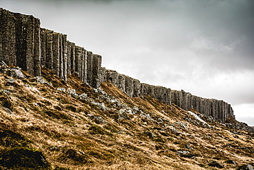 Gerduberg basalt columns in Snaefellsnes; Iceland