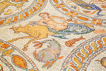 Mosaic, 4th Century BC, Archaeological Museum of Naxos, Castle of Chora; Chora, Naxos Island, Cyclades, Greece