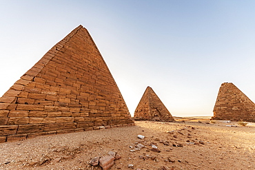 Field of Kushite royal pyramids, Mount Jebel Barkal; Karima, Northern State, Sudan