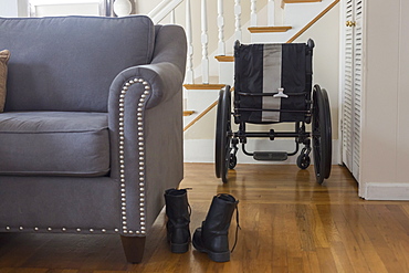 Wheelchair and shoes