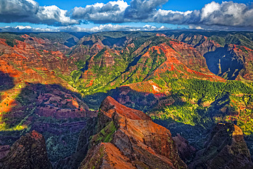 View from Waimea Canyon Lookout, Waimea Canyon State Park; Kauai, Hawaii, United States of America