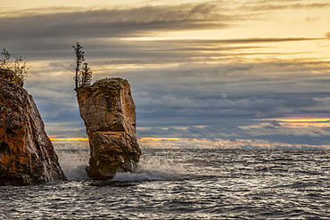 Sunset at Tettegouche State Park; Minnesota, United States of America