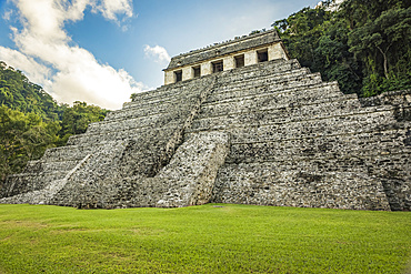 Temple of the Count ruins of the Maya city of Palenque; Chiapas, Mexico