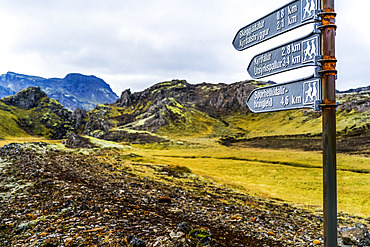 Hiking trails in Southern Iceland; Grimsnes- og Grafningshreppur, Southern Region, Iceland