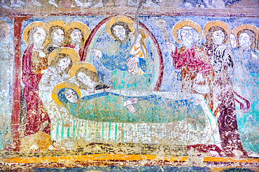 Fresco, Malancrav Fortified Church, 14th Century, Malancrav, Sibiu County, Romania