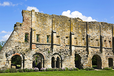 Ruins, Cistercian Monastery, founded in 1202; Carta, Sibiu County, Transylvania Region, Romania