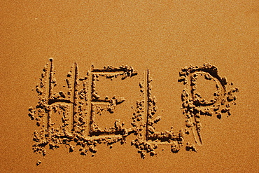 Help Written In The Sand