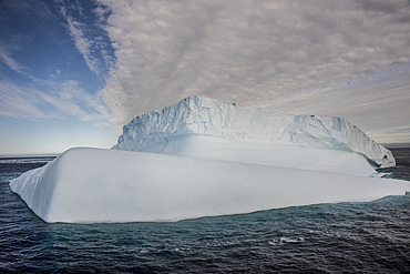 Iceberg floating on the Danish Straits, just off the coast of Greenland, Greenland