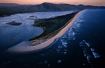 Aerial view of Tillamook Spit, Oceanside, Oregon, United States of America