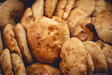 Fresh bread for sale at the Spice Bazaar, Istanbul, Turkey