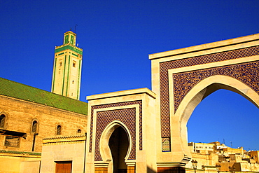 Mosque R'Cif, R'Cif Square (Place Er-Rsif), Fez, Morocco, North Africa, Africa