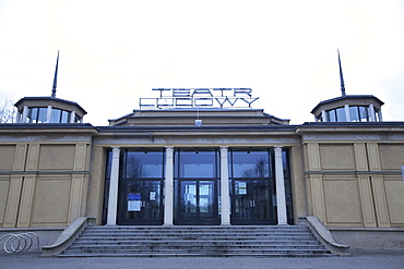 Ludowy Theatre, Communist Era architecture, Nowa Huta, Krakow (Cracow), Poland, Europe