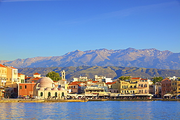 The Venetian Harbour, Chania, Crete, Greek Islands, Greece, Europe