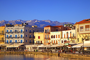 Venetian Harbour, Chania, Crete, Greek Islands, Greece, Europe