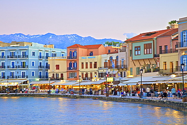 The Venetian Harbour, Chania, Crete, Greek Islands, Greece, Europe