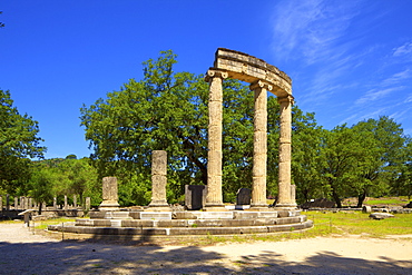 The Philippeion, Olympia, UNESCO World Heritage Site, Arcadia, The Peloponnese, Greece, Europe