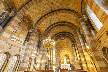 Interior of Marseille Cathedral, Marseille, Bouches du Rhone, Provence-Alpes-Cote d'Azur, France, Western Europe