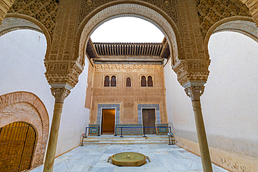 Court of the Mexuar, The Alhambra, UNESCO World Heritage Site, Granada, Andalusia, Spain, Europe