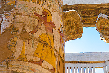 Pillars of the Great Hypostyle Hall at Karnak Temple, Luxor, Thebes, UNESCO World Heritage Site, Egypt, North Africa, Africa