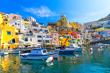 Marina di Corricella, Procida, Flegrean Islands, Campania, Italy, Europe