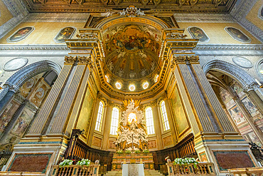 Interior of Naples Cathedral, Naples, Campania, Italy, Europe