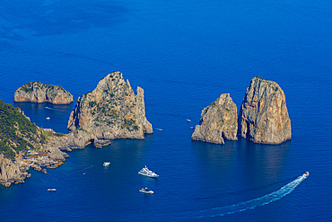 Faraglioni, Island of Capri, Campania, Italy, Europe