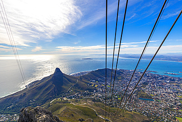 View from Table Mountain, Cape Town, Western Cape Province, South Africa, Africa