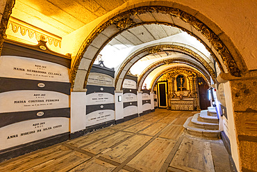 The Catacombs in the Church of St. Francis, Porto, Portugal, Southern Europe