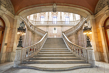 Noble Staircase, Bolsa Palace, Porto, Portugal, Southern Europe