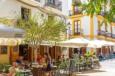 Restaurants in Dalt Vila, Ibiza, Balearic Islands, Spain