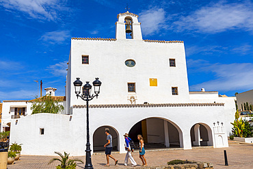 Church of Sant Josep de sa Talaia, Sant Josep de sa Talaia, Ibiza, Balearic Islands, Spain, Mediterranean, Europe