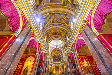 The Interior of Metropolitan Cathedral of Saint Paul, Mdina, Malta, Southern Europe