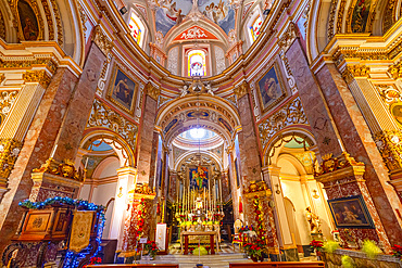 The Interior of The Carmelite Priory, Mdina, Malta, Southern Europe