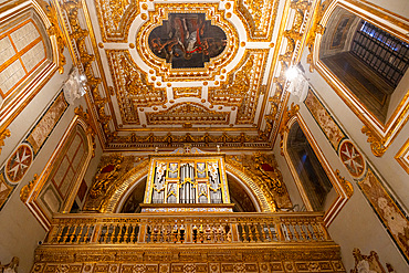 The Organ in St. John's Co-Cathedral, Valletta, Malta, Southern Europe