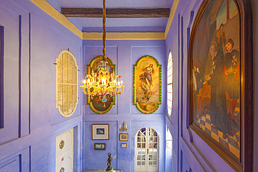 Main Entrance and Staircase in Casa Rocca Piccola, Valletta, Malta, Southern Europe