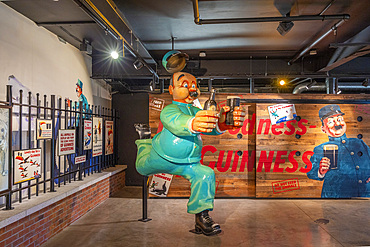 Early Guinness Advertising, Guinness Storehouse, St. James's Gate Brewery, Dublin, Republic of Ireland, Europe