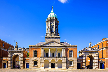 The Bedford Tower, Castle Gates & Guard House at Dublin Castle, Dublin, Republic of Ireland, Europe