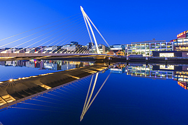 Samuel Beckett Bridge at Dawn, Dublin, Republic of Ireland, Europe