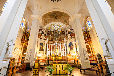 Interior of St. John the Baptist and St. John the Apostle and Evangelist, Vilnius, Lithuania, Northern Europe