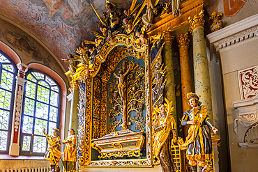 Interior of St. John the Baptist and St. John the Apostle and Evangelist, Vilnius, Lithuania, Northern Europe