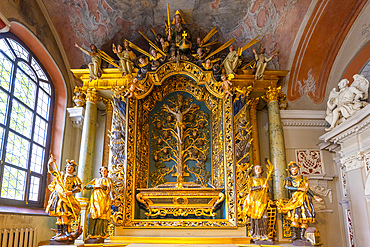 Interior of St. John the Baptist and St. John the Apostle and Evangelist, Vilnius, Lithuania, Northern Europe