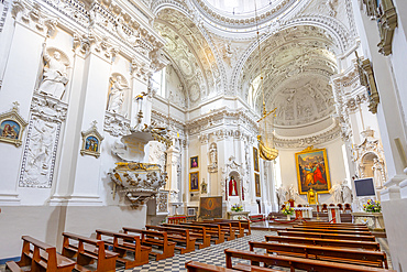 Interior of the Church of St. Peter and St. Paul, Vilnius, Lithuania, Northern Europe