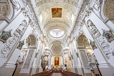 Interior of the Church of St. Peter and St. Paul, Vilnius, Lithuania, Northern Europe
