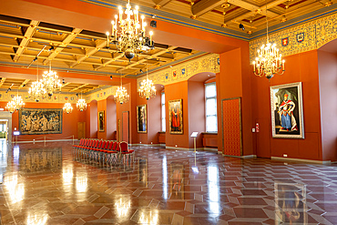 Renaissance Great Hall, Palace of the Grand Dukes of Lithuania, Vilnius, Lithuania, Northern Europe