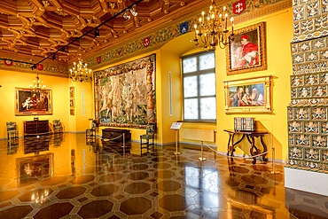 The 3rd Mannerist Antechamber, Palace of the Grand Dukes of Lithuania, Vilnius, Lithuania, Northern Europe