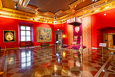 Throne Room, Palace of the Grand Dukes of Lithuania, Vilnius, Lithuania, Northern Europe