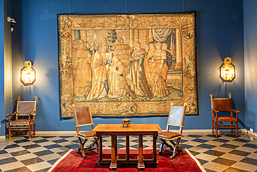 French Baroque Audience Room, Palace of the Grand Dukes of Lithuania, Vilnius, Lithuania, Northern Europe