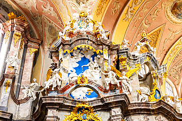 Interior of the Church of the Holy Spirit, Vilnius, Lithuania, Northern Europe