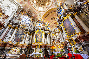 Interior of the Church of the Holy Spirit, Vilnius, Lithuania, Northern Europe